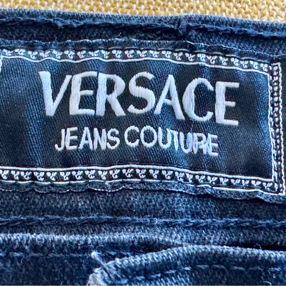 Original Men’s size 30 Gianni Versace Jeans Couture Black Denim from the 90s